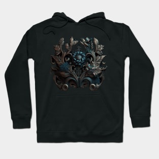 Maximalism intricate gothic Emblem Hoodie